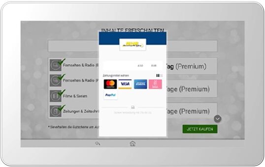 Online-Payment am Terminal